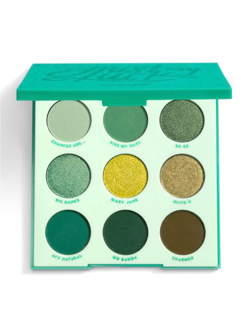 Colourpop Just My Luck Eyeshadow Palette Green St. Patrick’s Day Limited